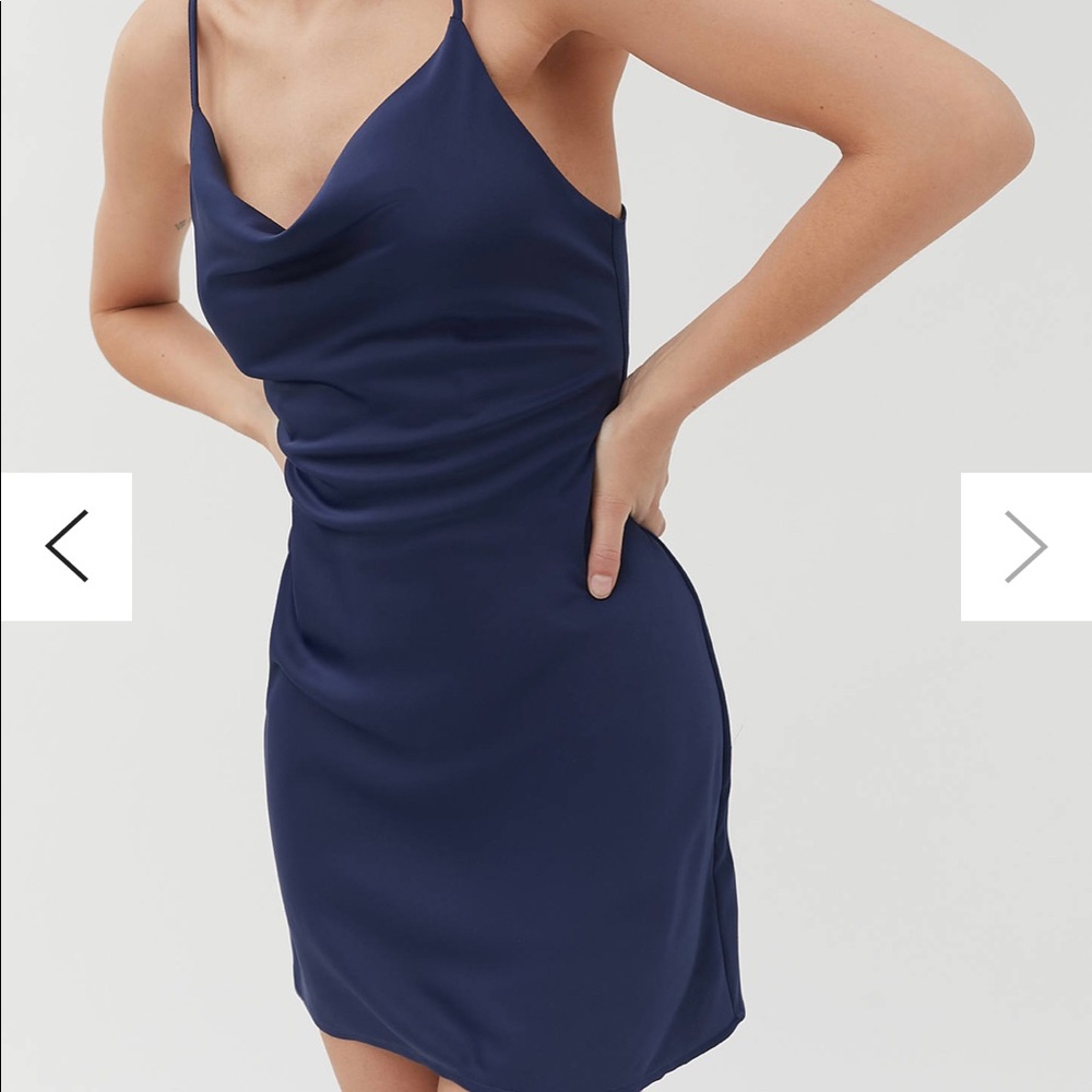 UO Mallory Cowl Neck Slip Dress